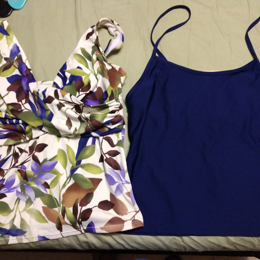 3 Tankini tops and a one piece